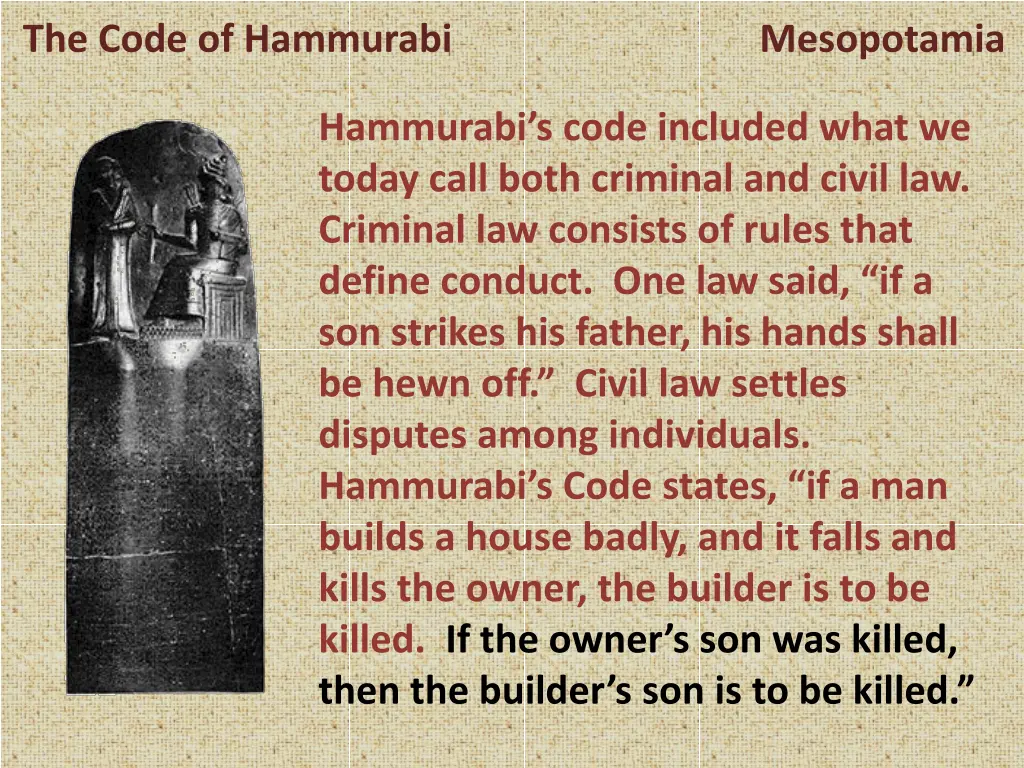 the code of hammurabi mesopotamia 11