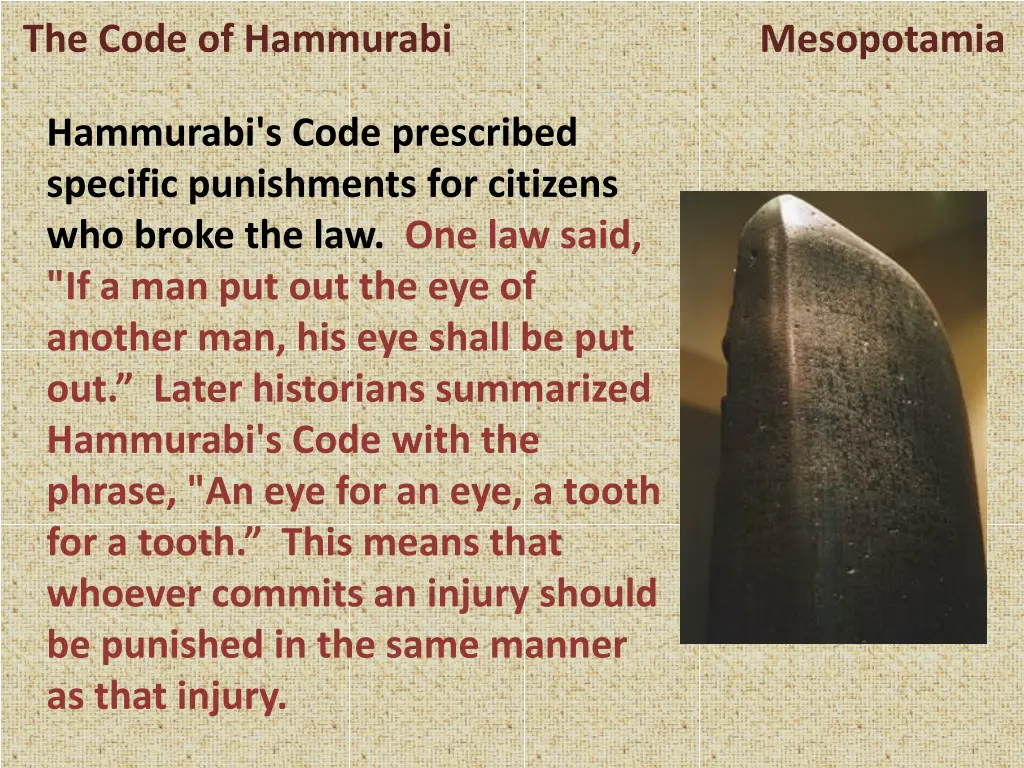 the code of hammurabi mesopotamia 2