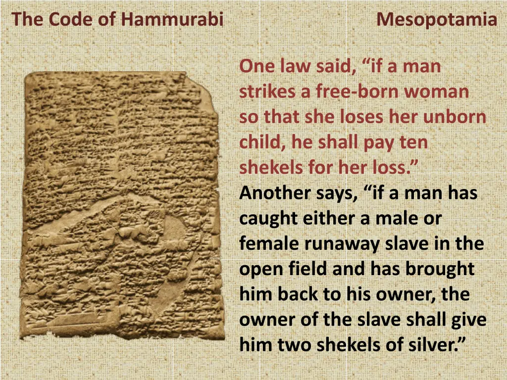 the code of hammurabi mesopotamia 20