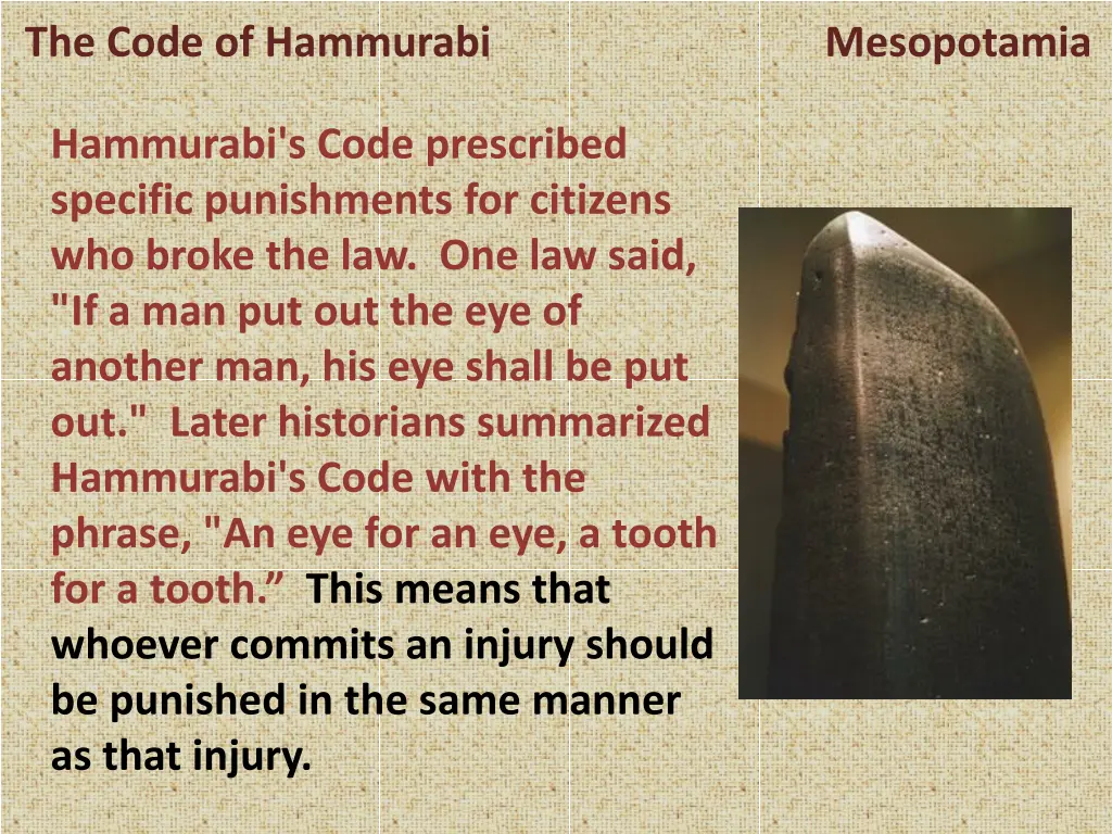 the code of hammurabi mesopotamia 5