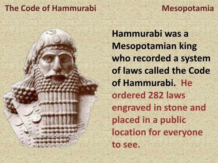 the code of hammurabi mesopotamia