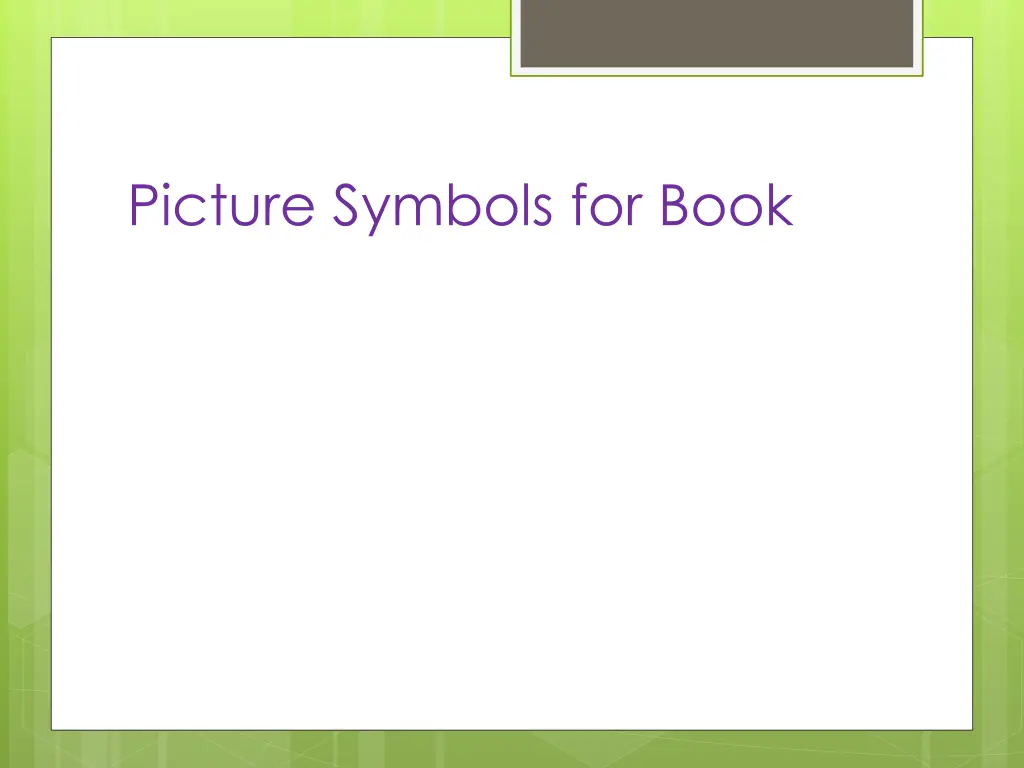 picture symbols for book