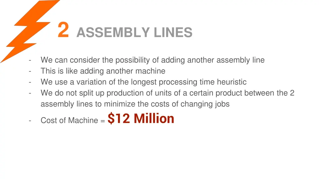 2 assembly lines