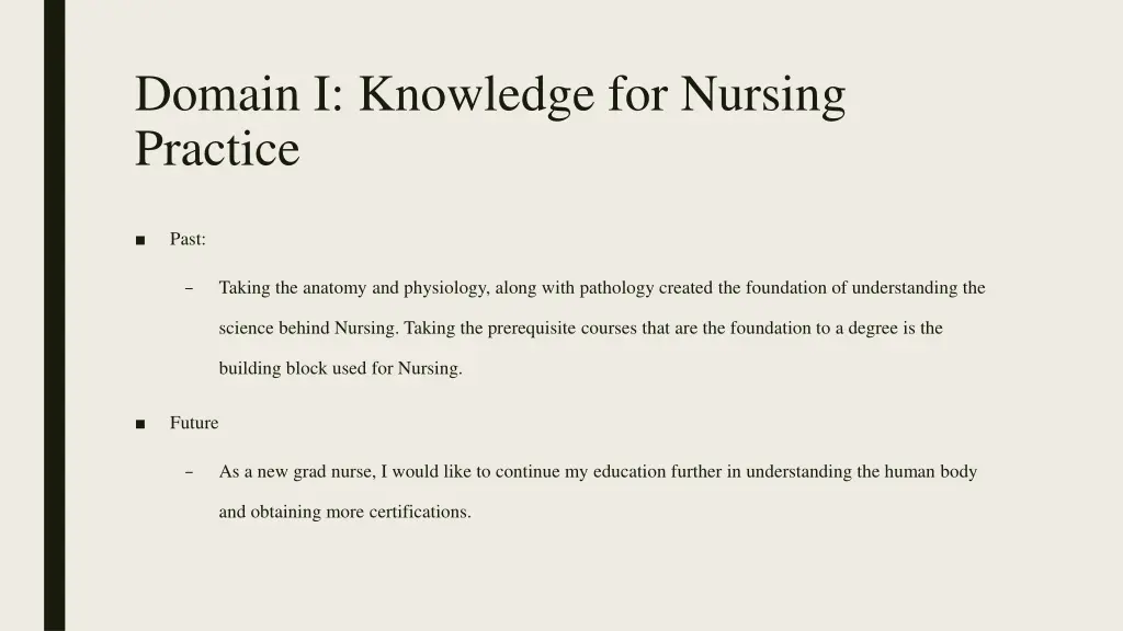 domain i knowledge for nursing practice 1