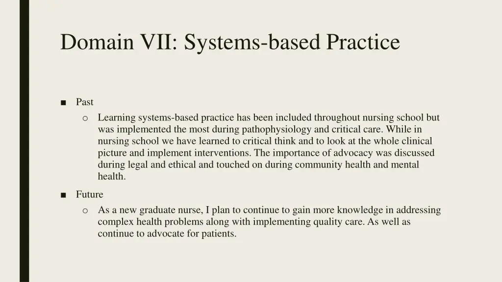 domain vii systems based practice 1