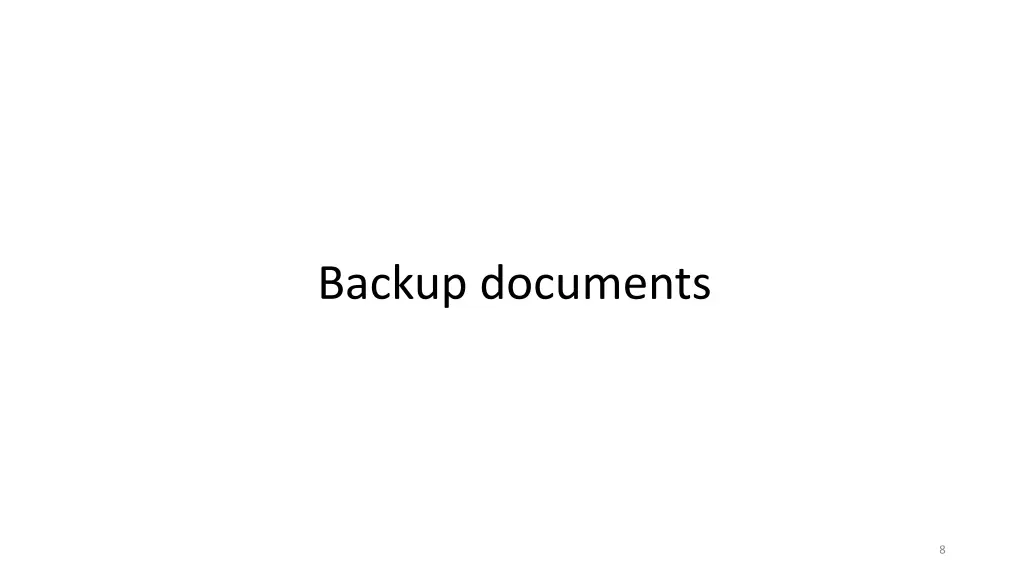 backup documents