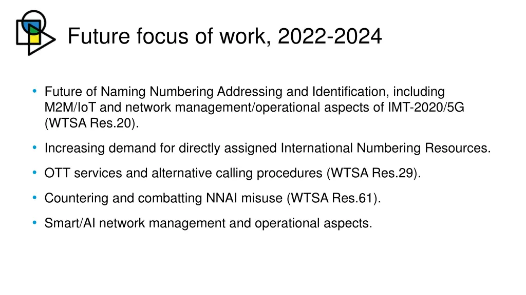 future focus of work 2022 2024