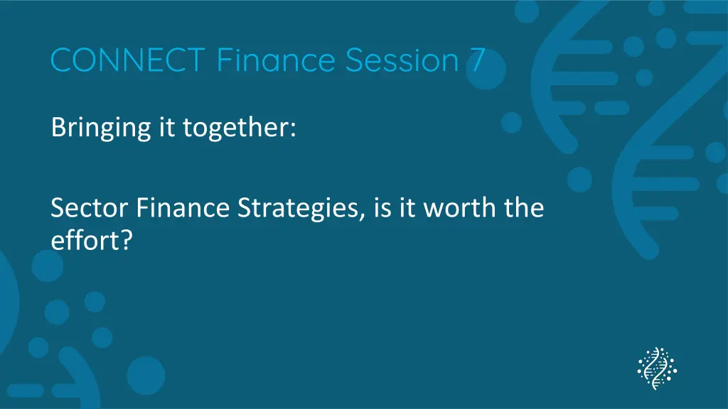 connect finance session 7
