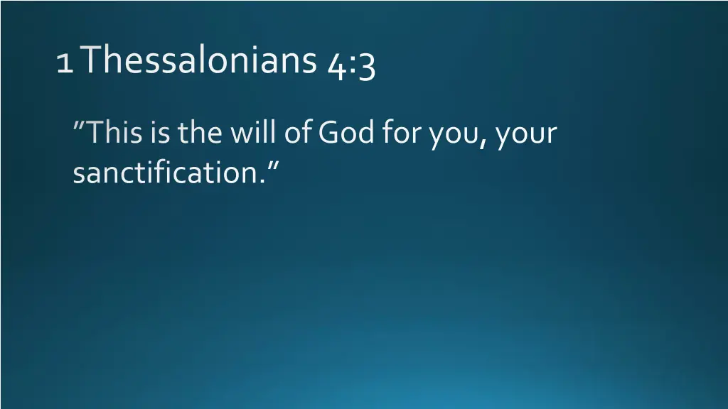 1 thessalonians 4 3