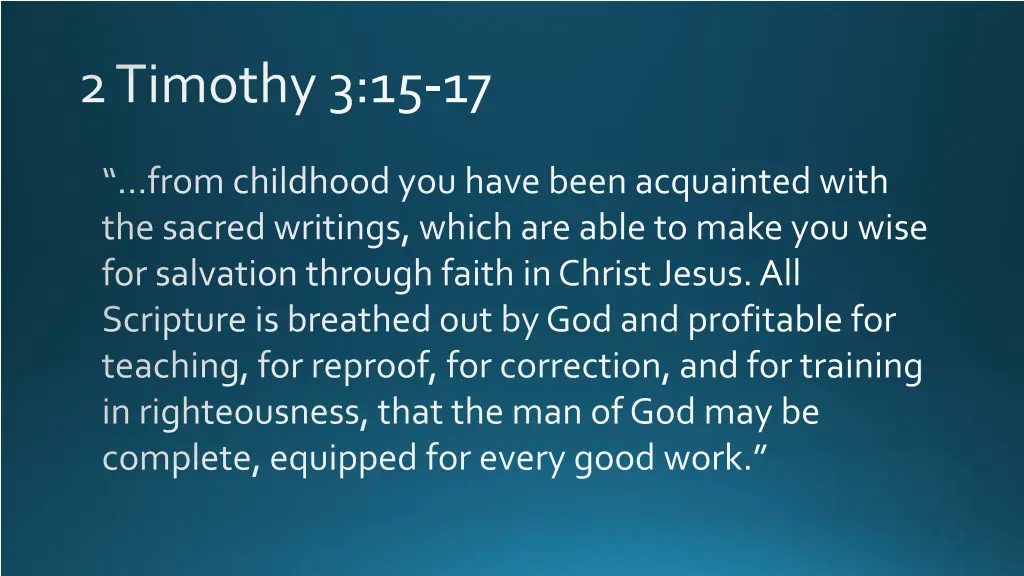 2 timothy 3 15 17