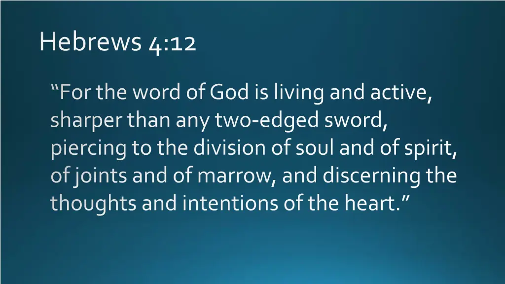 hebrews 4 12