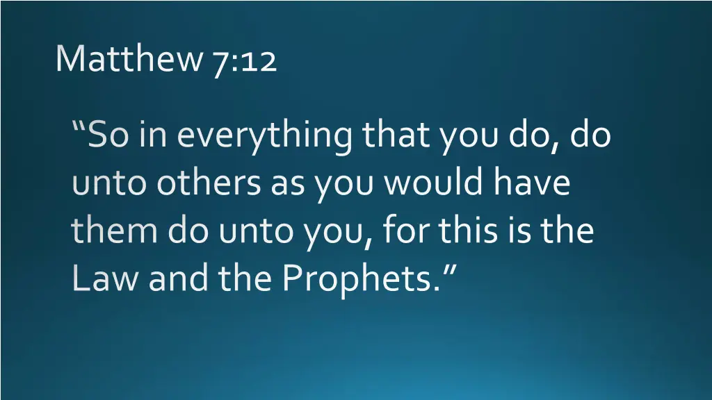 matthew 7 12