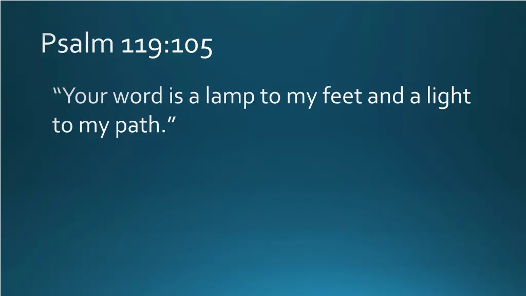 psalm 119 105