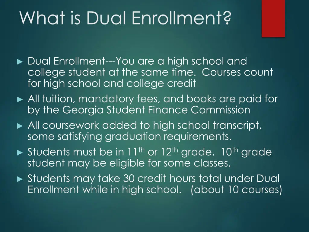 what is dual enrollment
