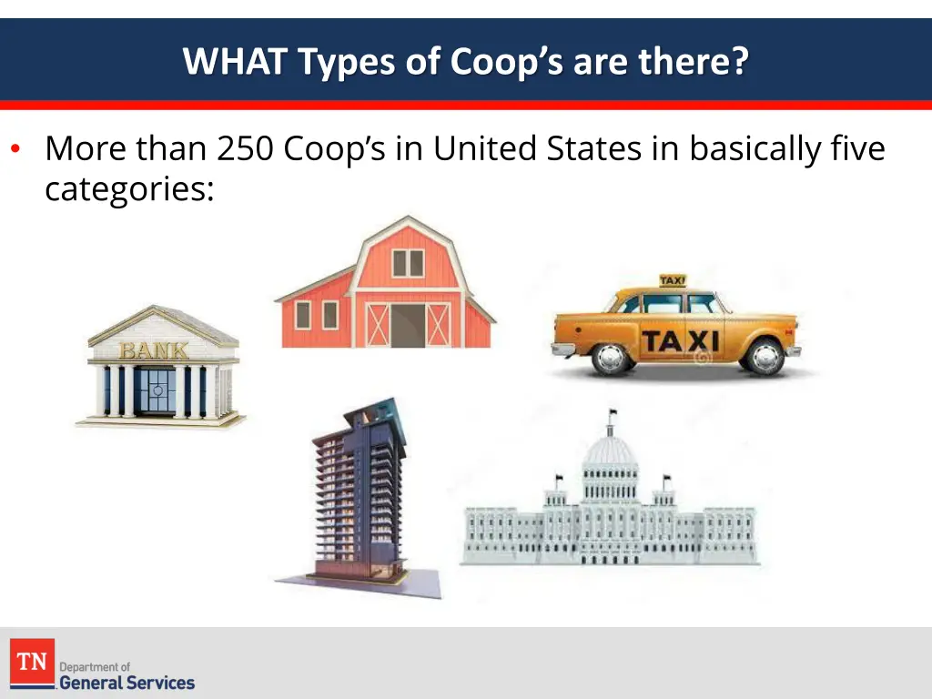 what types of coop s are there