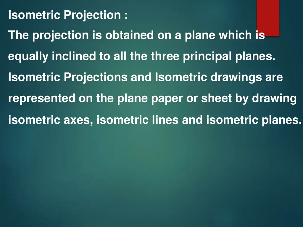 isometric projection