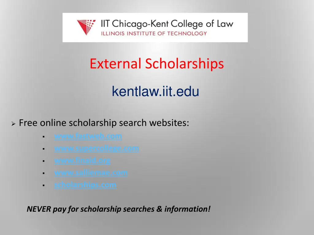 external scholarships