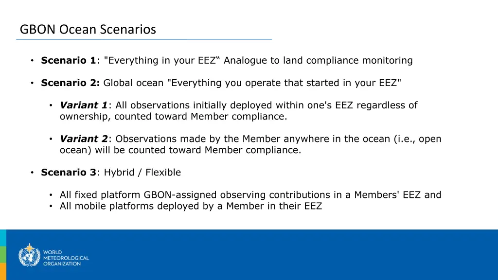 gbon ocean scenarios