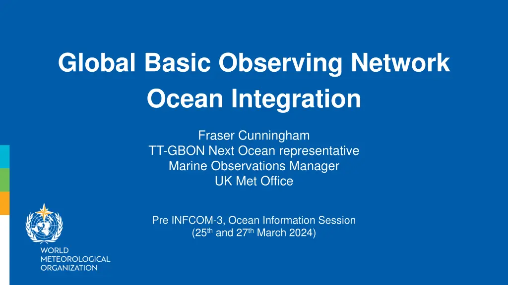 global basic observing network ocean integration