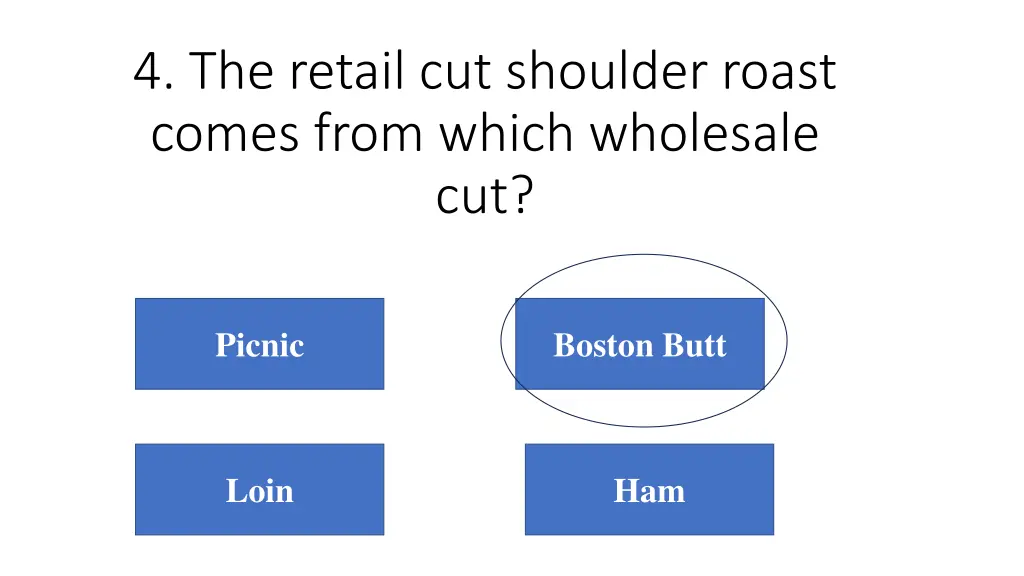 4 the retail cut shoulder roast comes from which