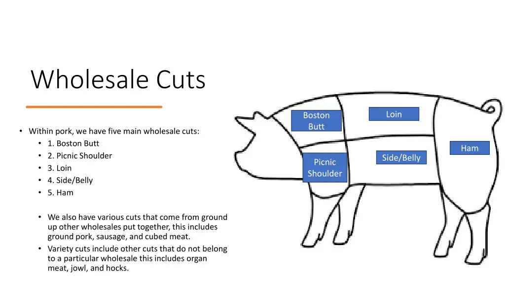 wholesale cuts