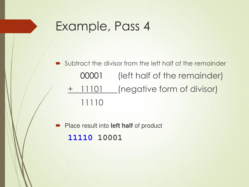 example pass 4 1