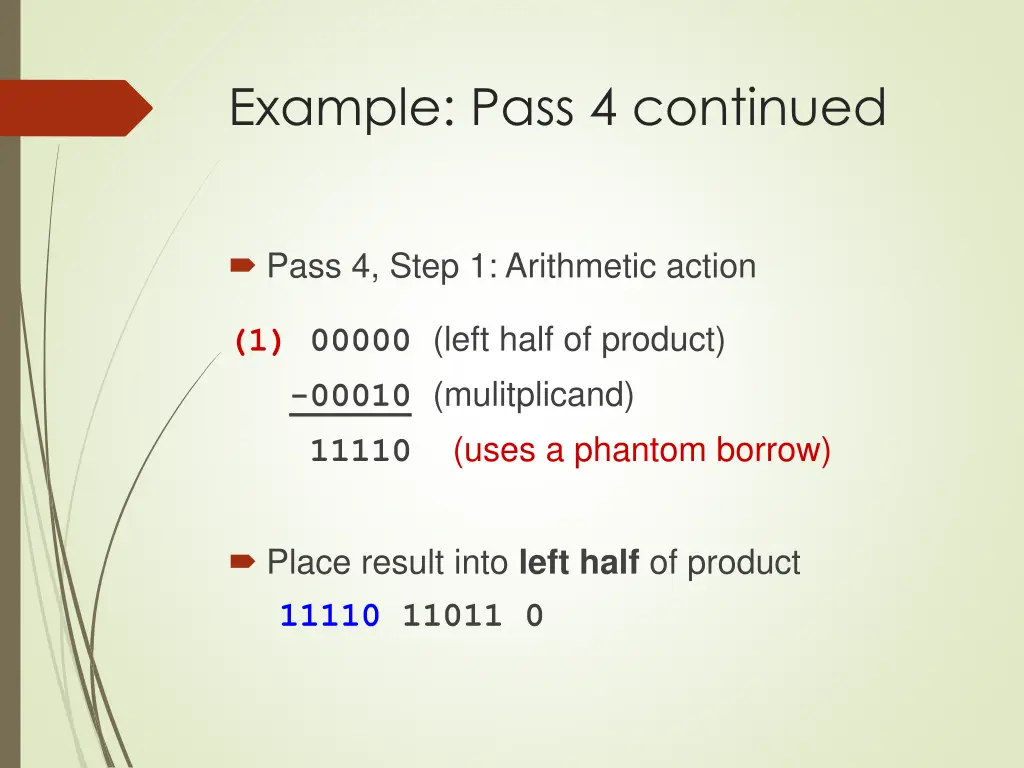 example pass 4 continued