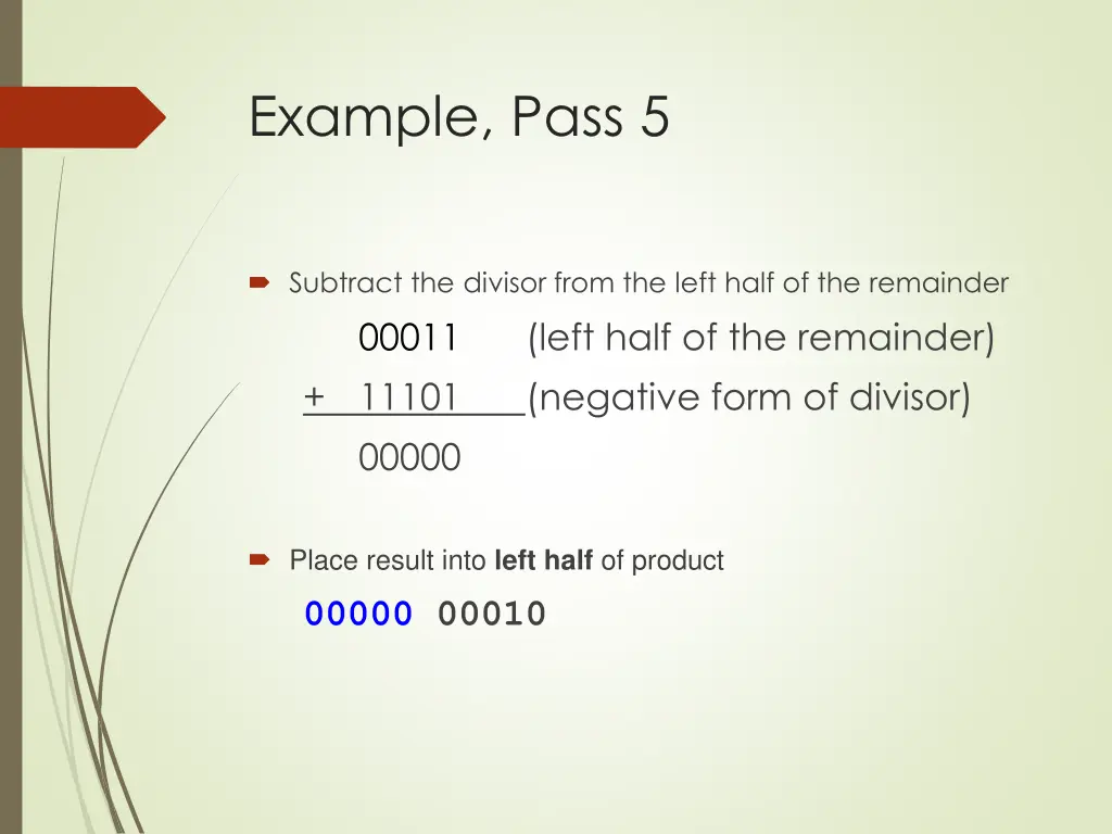 example pass 5 1