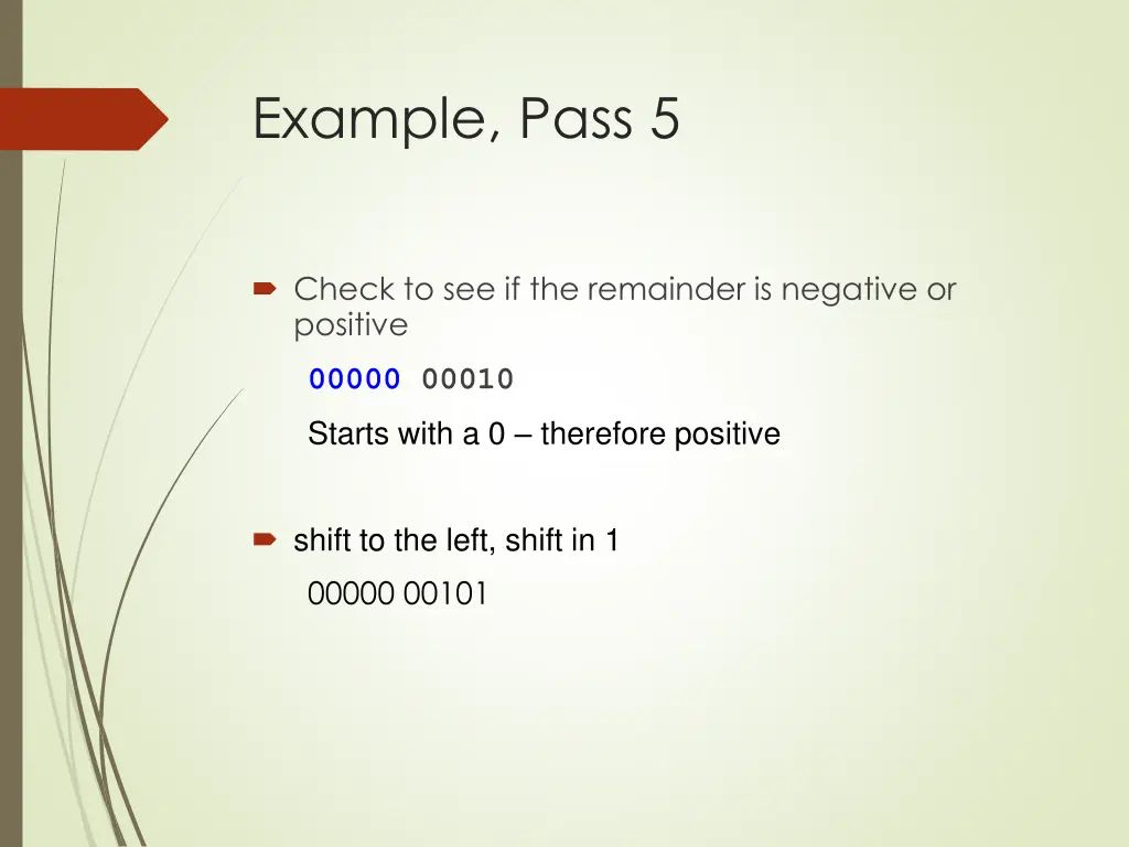 example pass 5 2