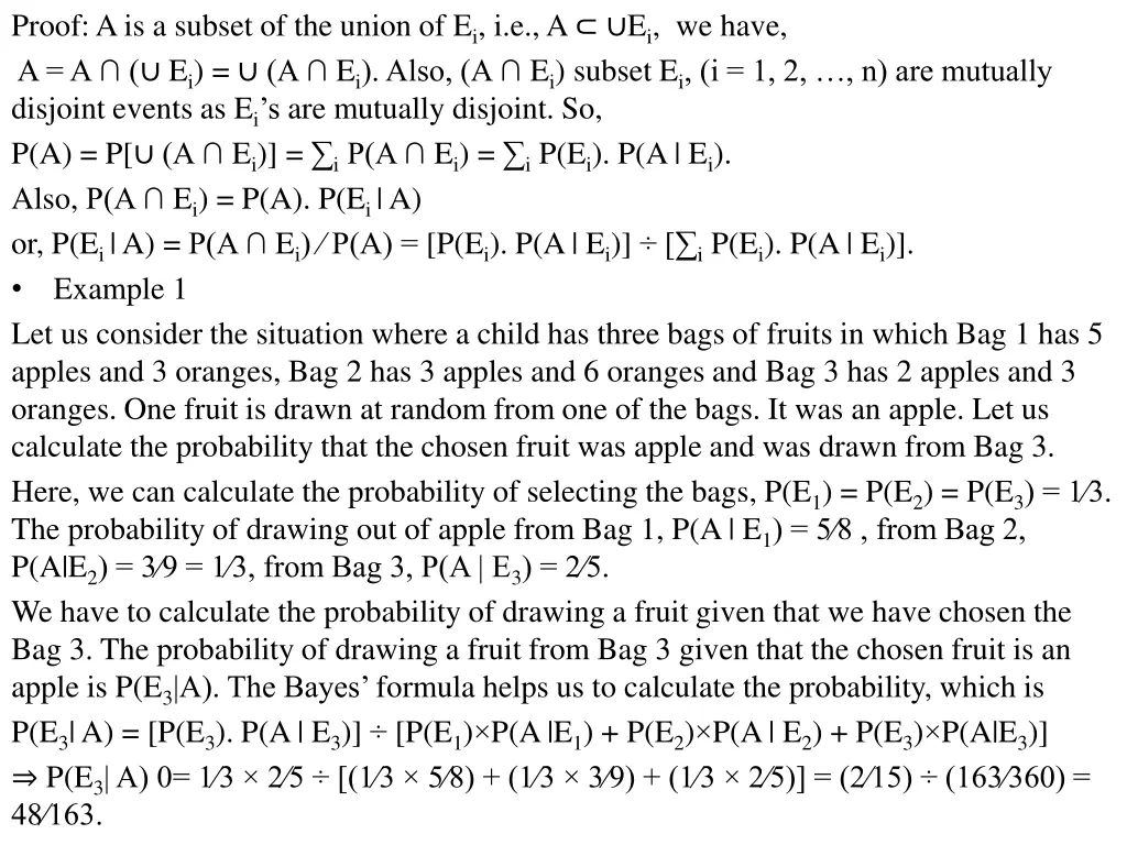 proof a is a subset of the union