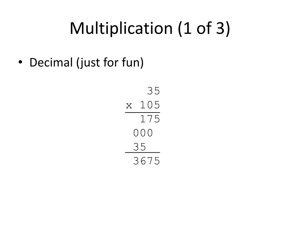 multiplication 1 of 3