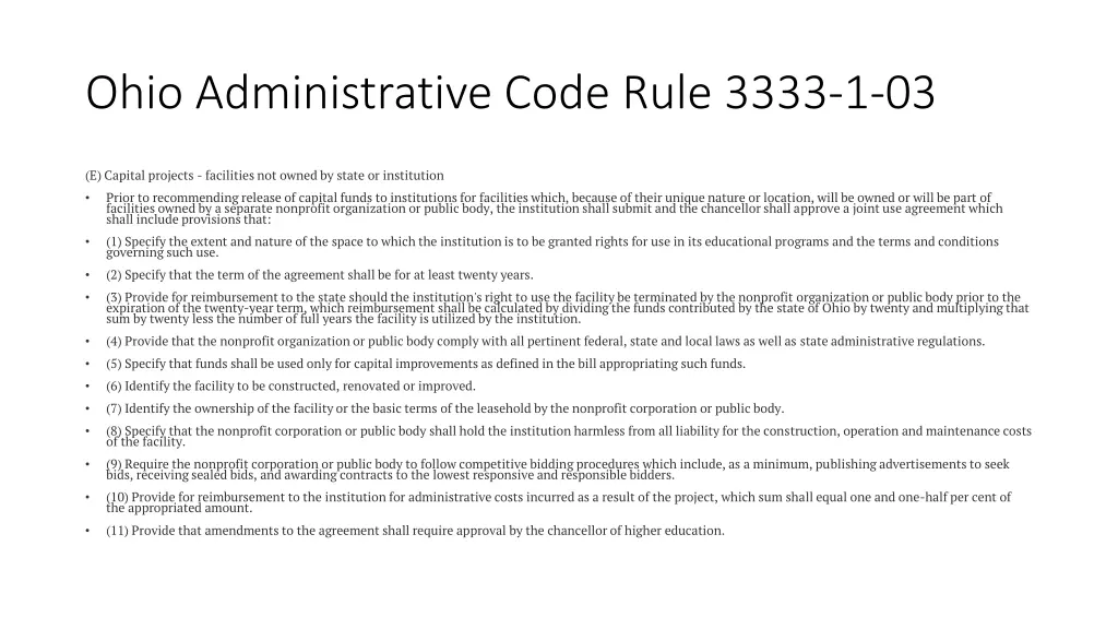 ohio administrative code rule 3333 1 03