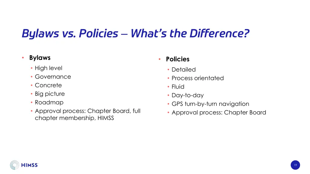 bylaws vs policies what s the difference