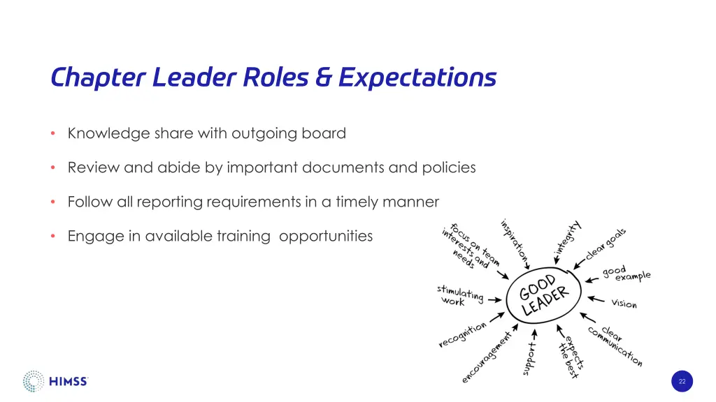 chapter leader roles expectations