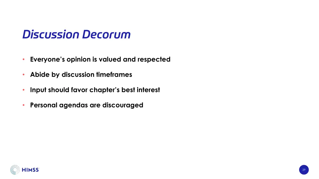 discussion decorum