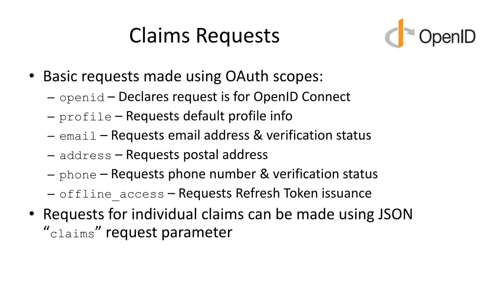 claims requests