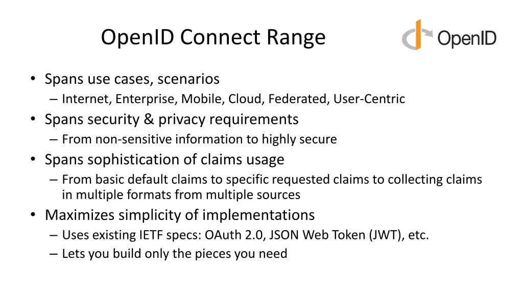 openid connect range