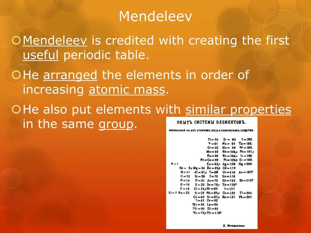 mendeleev