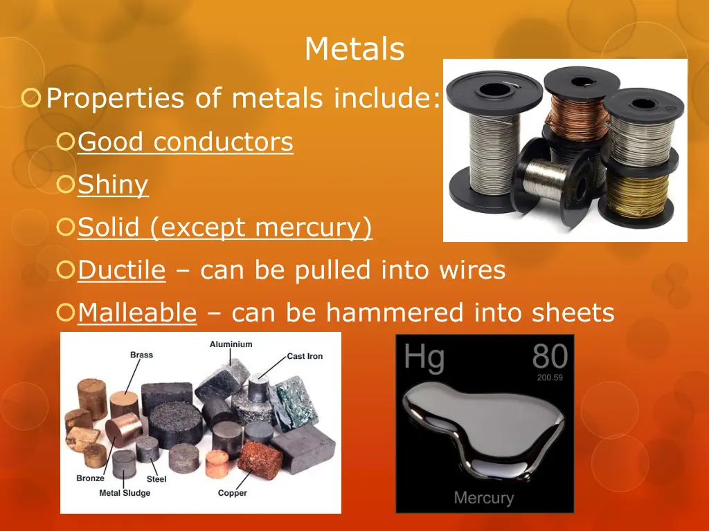 metals