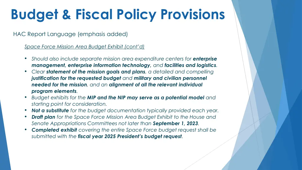 budget fiscal policy provisions 3