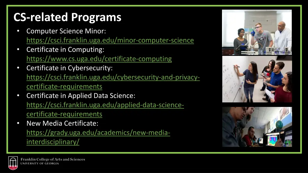 cs related programs computer science minor https