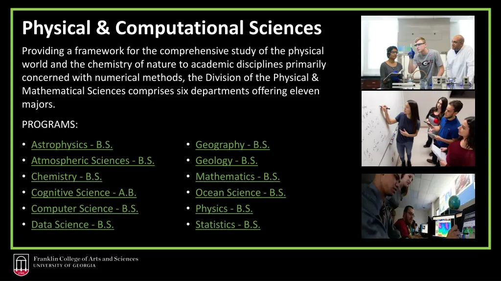 physical computational sciences
