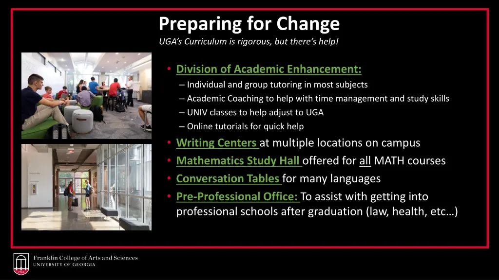 preparing for change uga s curriculum is rigorous