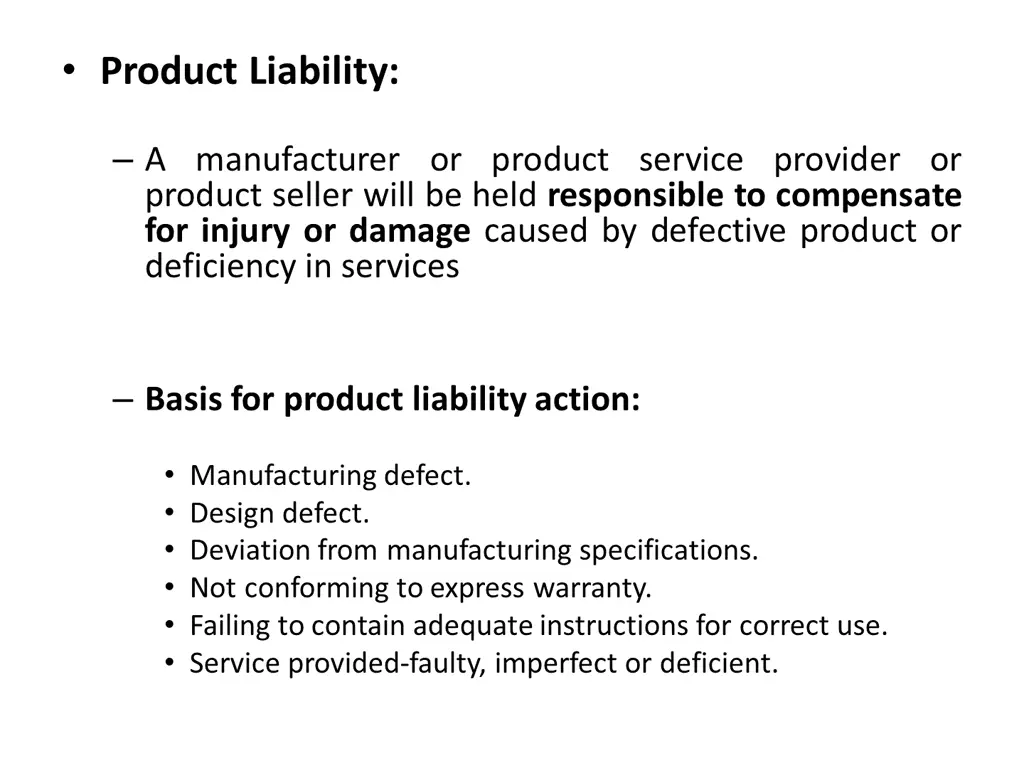 product liability