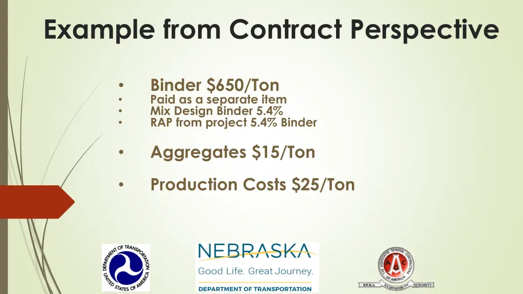 example from contract perspective