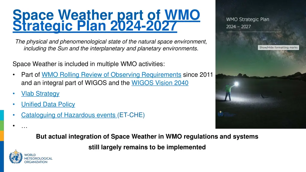 space weather part of wmo strategic plan 2024 2027