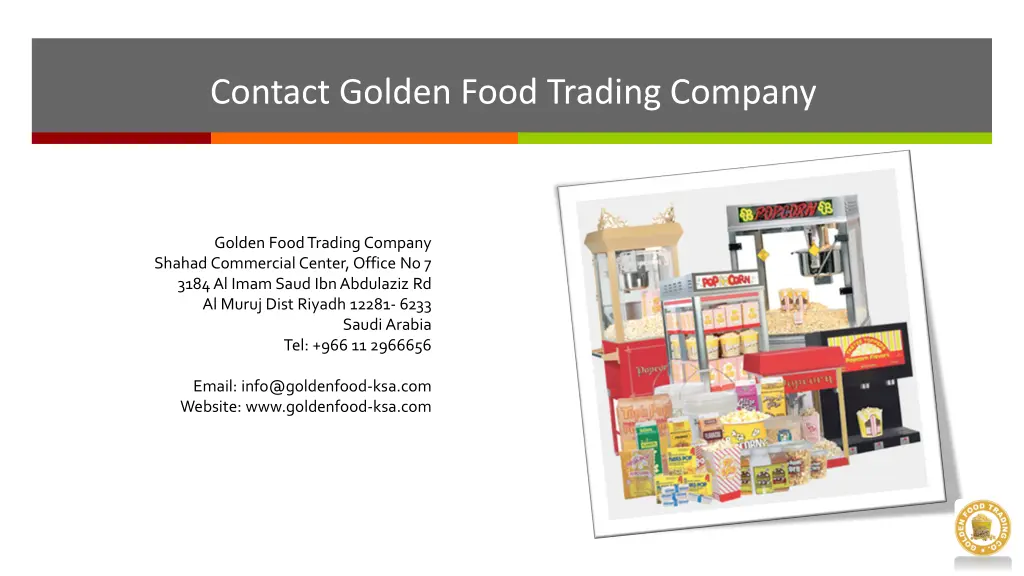 contact golden food trading company