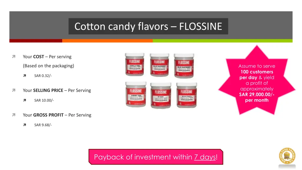 cotton candy flavors flossine