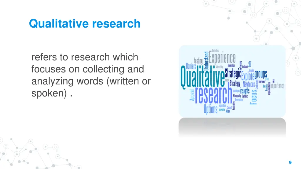 qualitative research