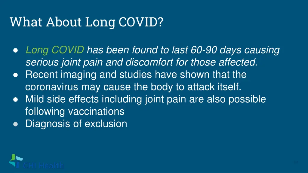 what about long covid